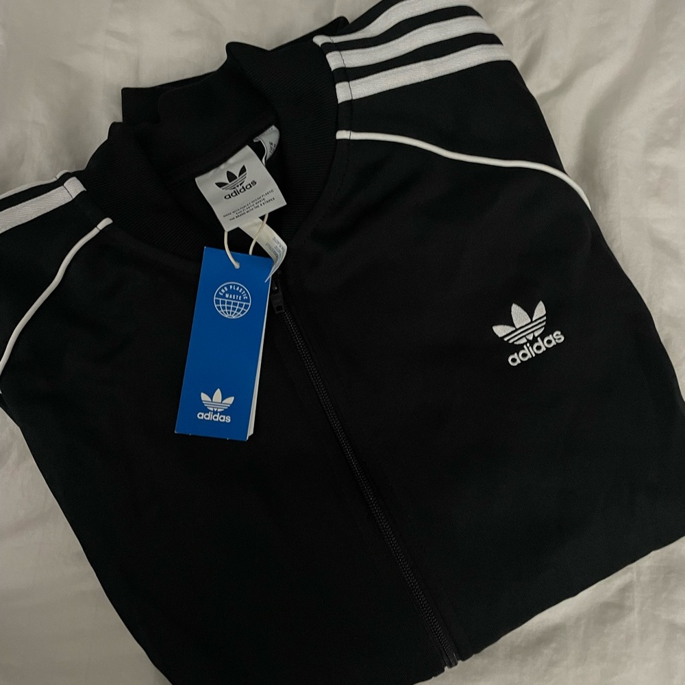 ADIDAS BLACK TRACK SWEATER